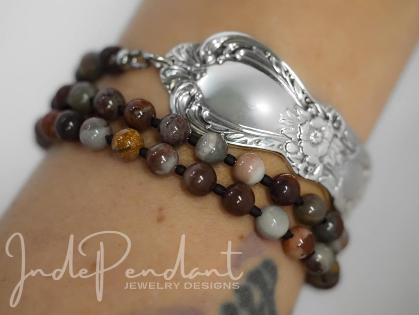 Woodland Autumn Bloom Triple Wrap Bracelet