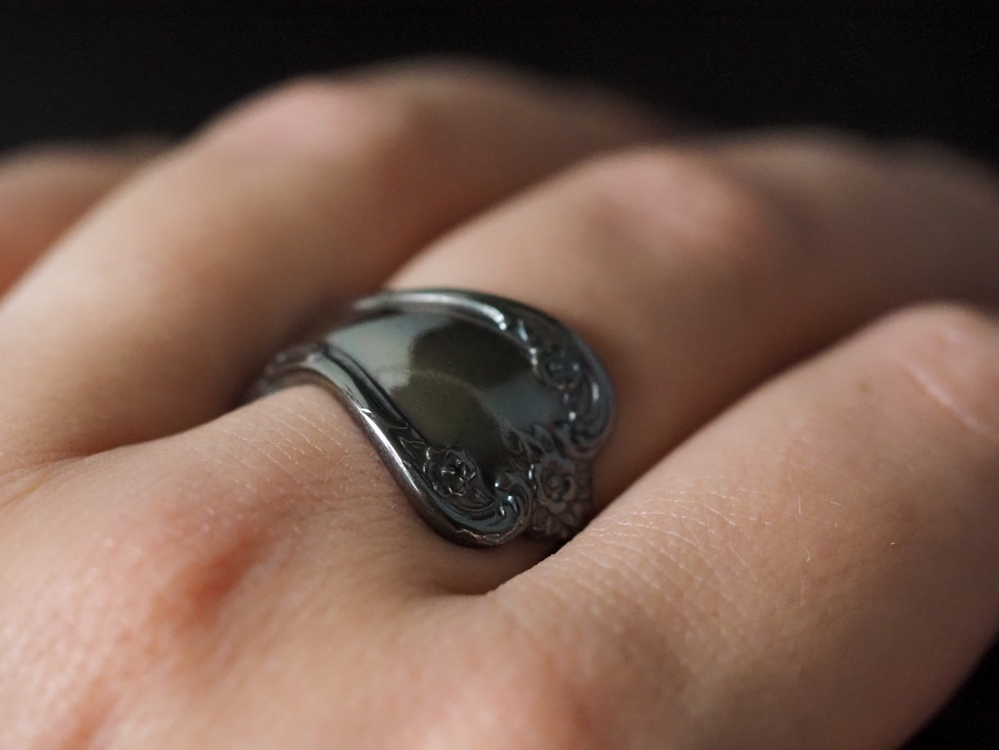 Dusk Daybreak Spoon Ring, Size 9