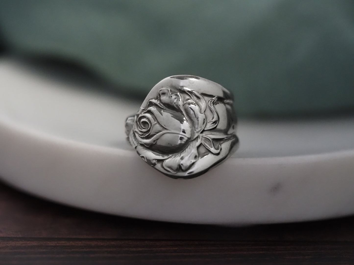 Dawn 1913 Rosedale II Spoon Ring, size 9