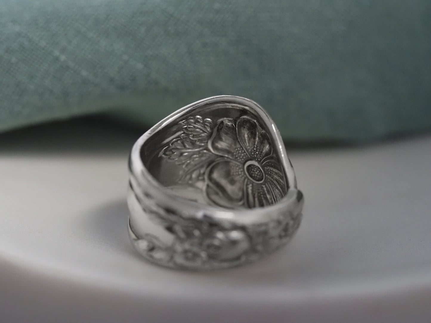 Dawn 1913 Rosedale II Spoon Ring, size 9