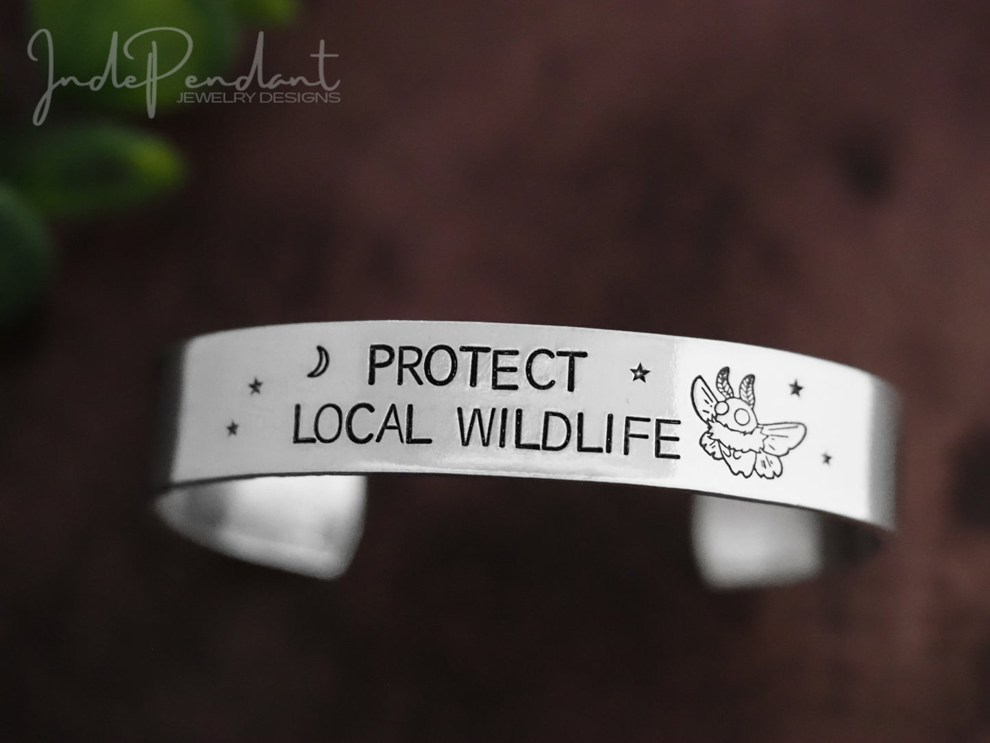 Protect Local Wildlife Mothman Cuff Bracelet