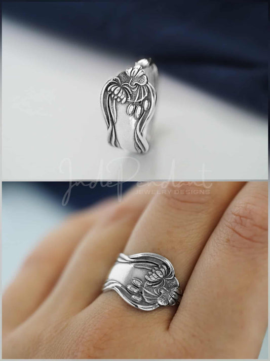 Night 1: Water Lily Spoon Ring