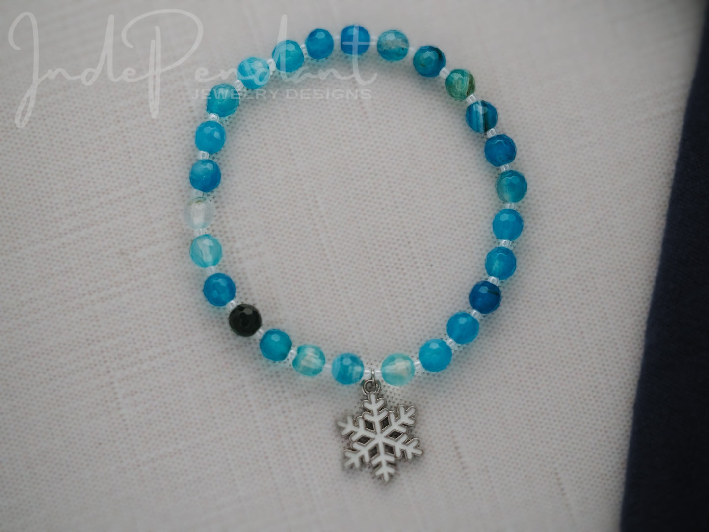 Frozen Fairytale Snowflake Stretch Bracelet