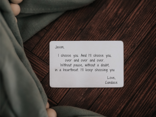 Personalized Wallet Card