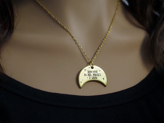 In Her Phases I Grow Necklace