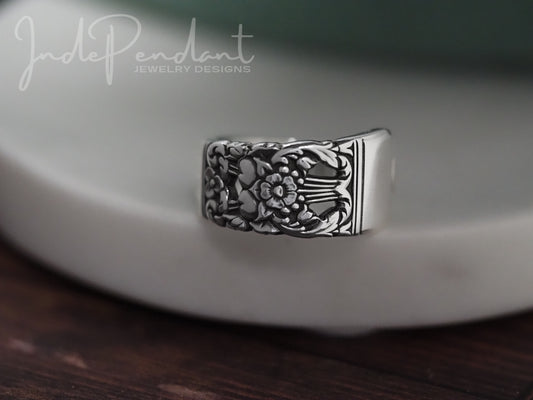 Dawn 1936 Coronation Spoon Ring, Size 10