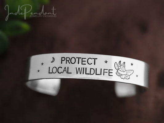 Protect Local Wildlife Mothman Cuff Bracelet