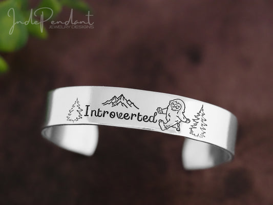 Introverted Bigfoot Cuff Bracelet