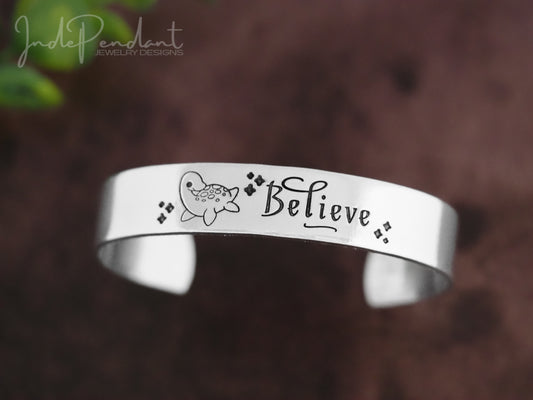 Nessie Believe Cuff Bracelet
