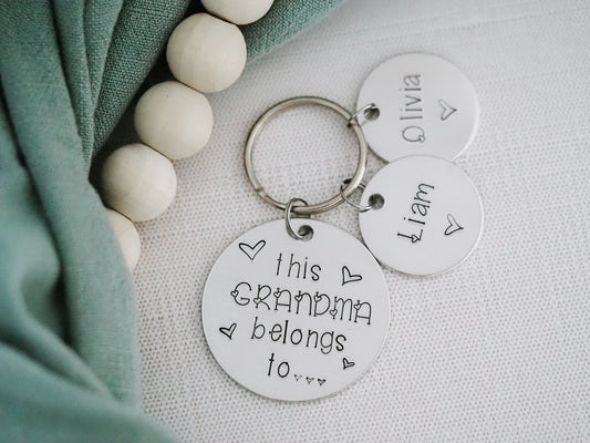 This Grandma Belongs To Keychain