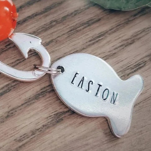 Name Charm for Fishin' Buddies Keychain