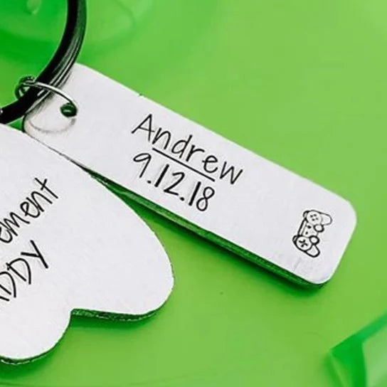 Name Charm for Highest Unlocked Achievement Keychain