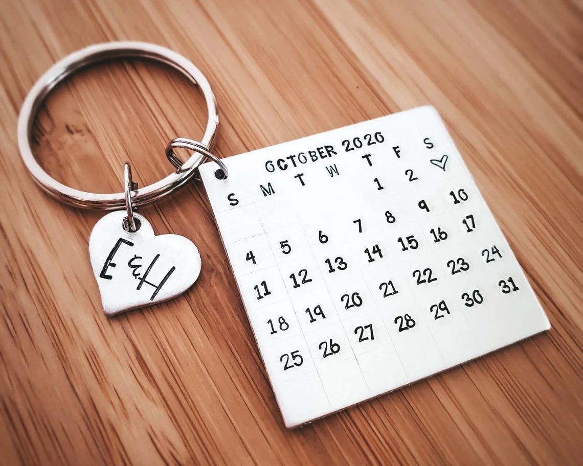 Personalized Calendar Keychain