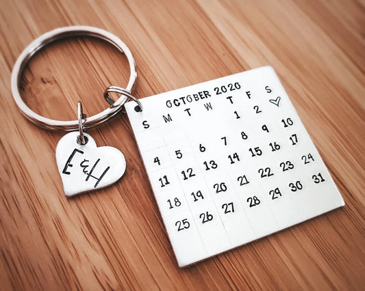 Personalized Calendar Keychain
