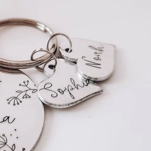 Name Charm for Best Grandma Ever Keychain