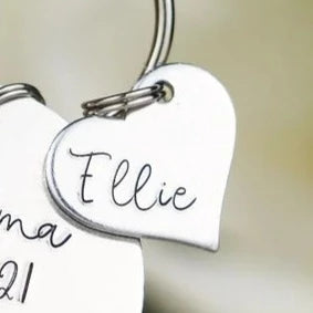 Name Charm for Grandma EST Keychain