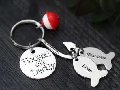 Hooked On Fishing Keychain