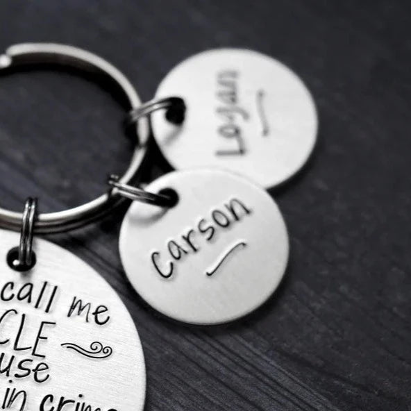 Name Charm for They Call Me Uncle Keychain