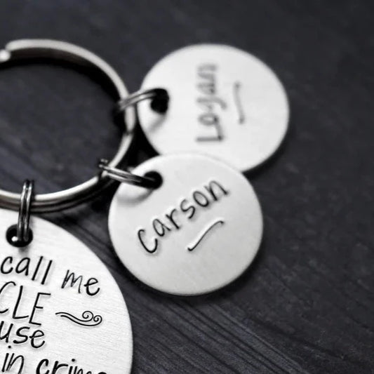 Name Charm for They Call Me Uncle Keychain