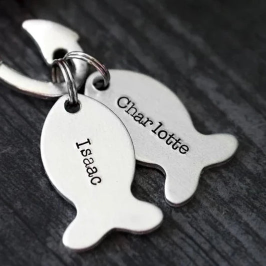 Name Charm for Hooked On Fishing Keychain and Keepers Fishing Keychain