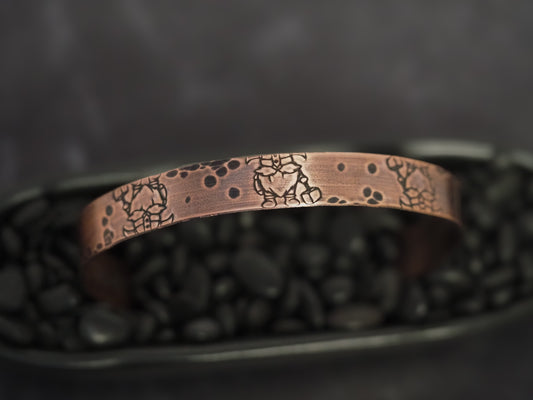 Viking Gnome Copper Cuff Bracelet